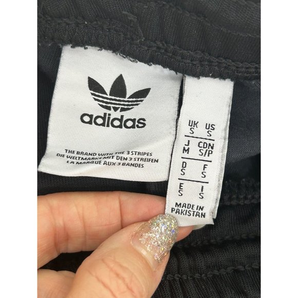 Adidas Men’s Track Pants S Black Trefoil Zip Pockets Triple Stripes Zip Ankle - Picture 5 of 16